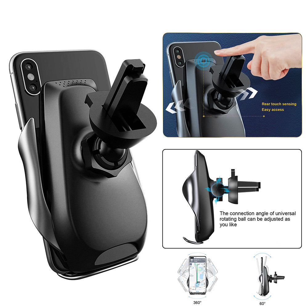 "15W Auto-Sensing Car Wireless Charger – Universal Qi Fast Charging for Phones"
