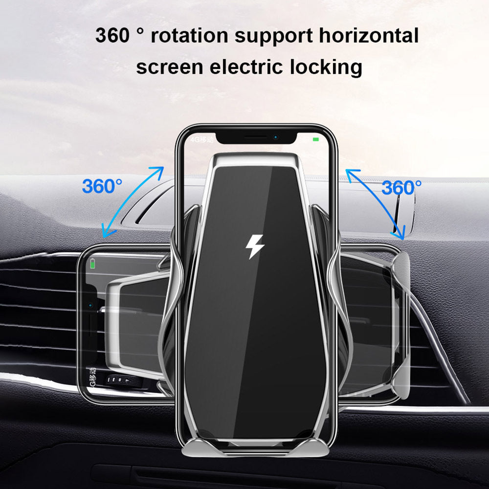 "15W Auto-Sensing Car Wireless Charger – Universal Qi Fast Charging for Phones"