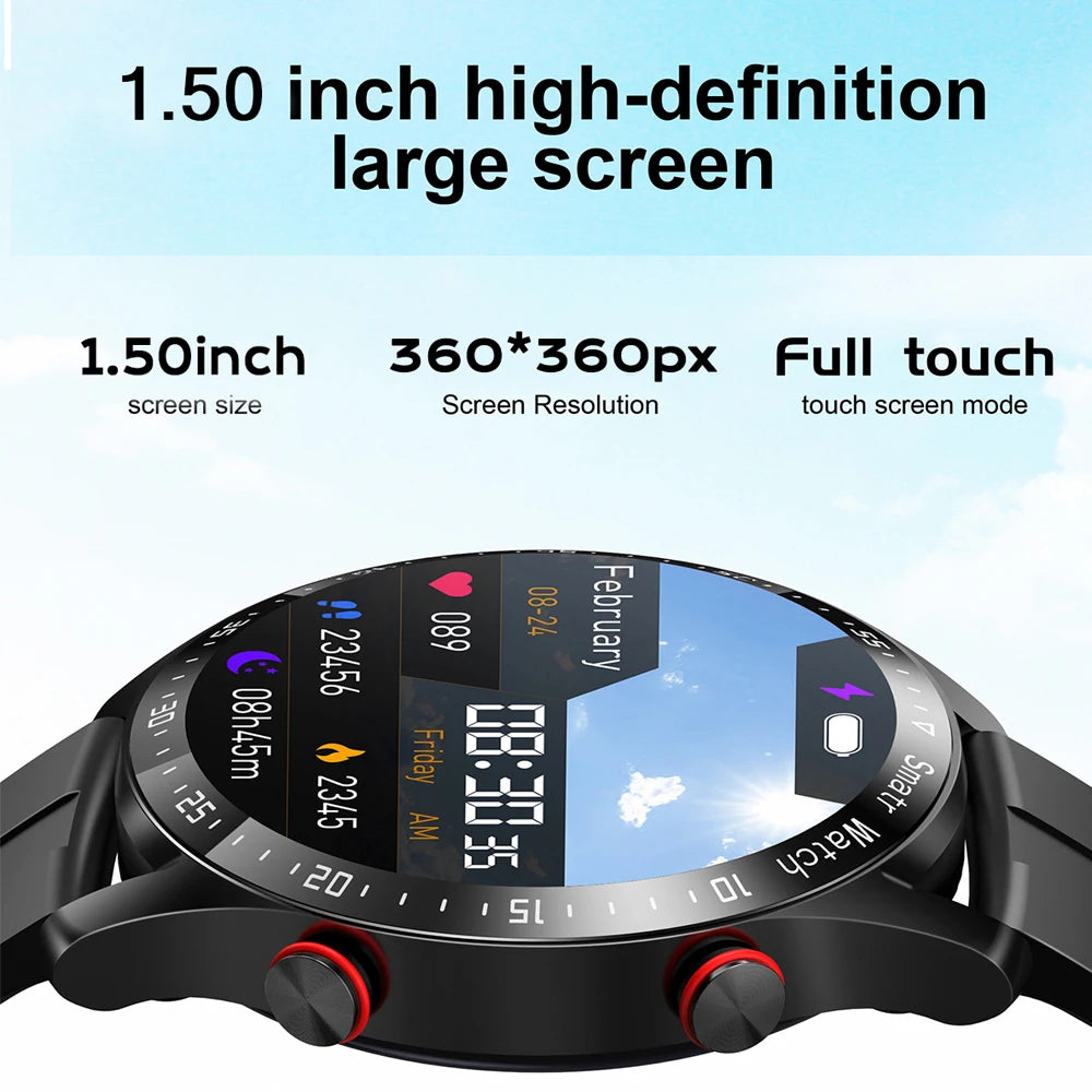 2024 1.5" Business Smartwatch – Bluetooth Calls, Fitness Tracker, for Men