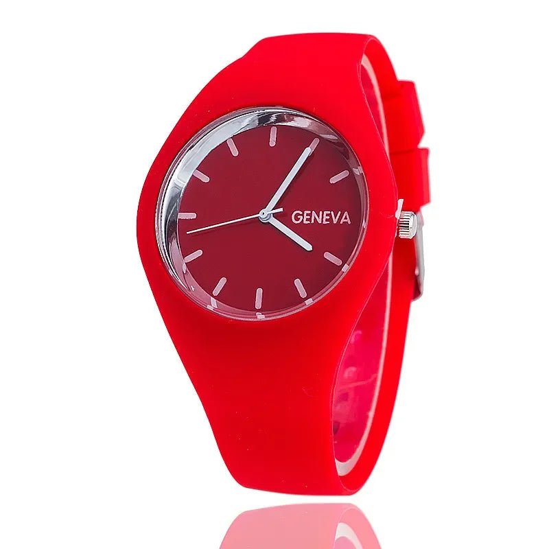 "Women's Sport Watch 2024 – Fashion Quartz Silicone Wristwatch, Casual & Waterproof"