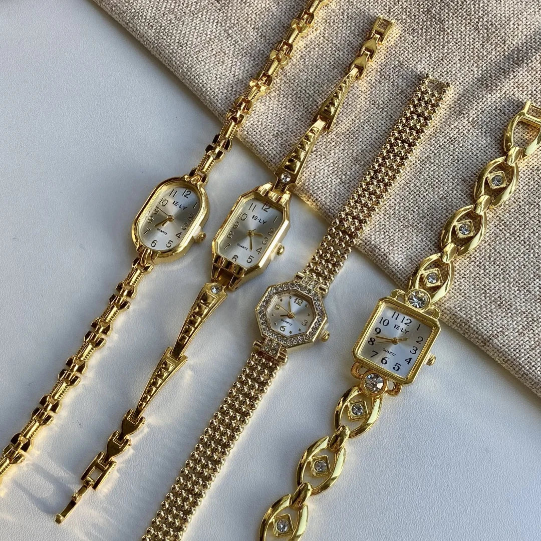 "Women's Luxury Gold Watch – Top Brand Elegant Bracelet Wristwatch"