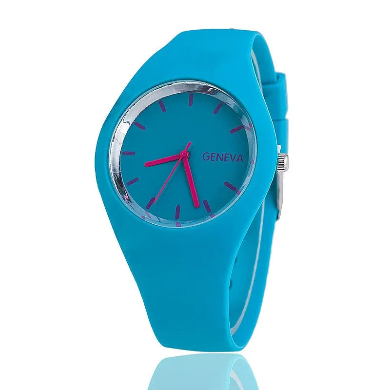 "Women's Sport Watch 2024 – Fashion Quartz Silicone Wristwatch, Casual & Waterproof"
