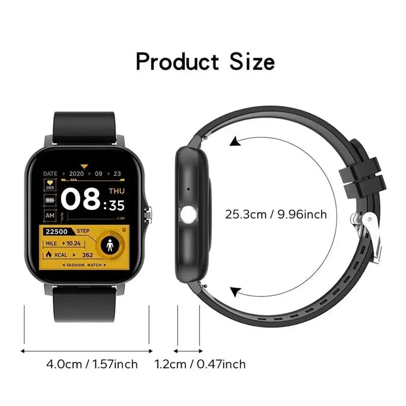 2024 1.44" Smartwatch – Bluetooth Calls, Blood Oxygen/Pressure Monitor, for Men & Women
