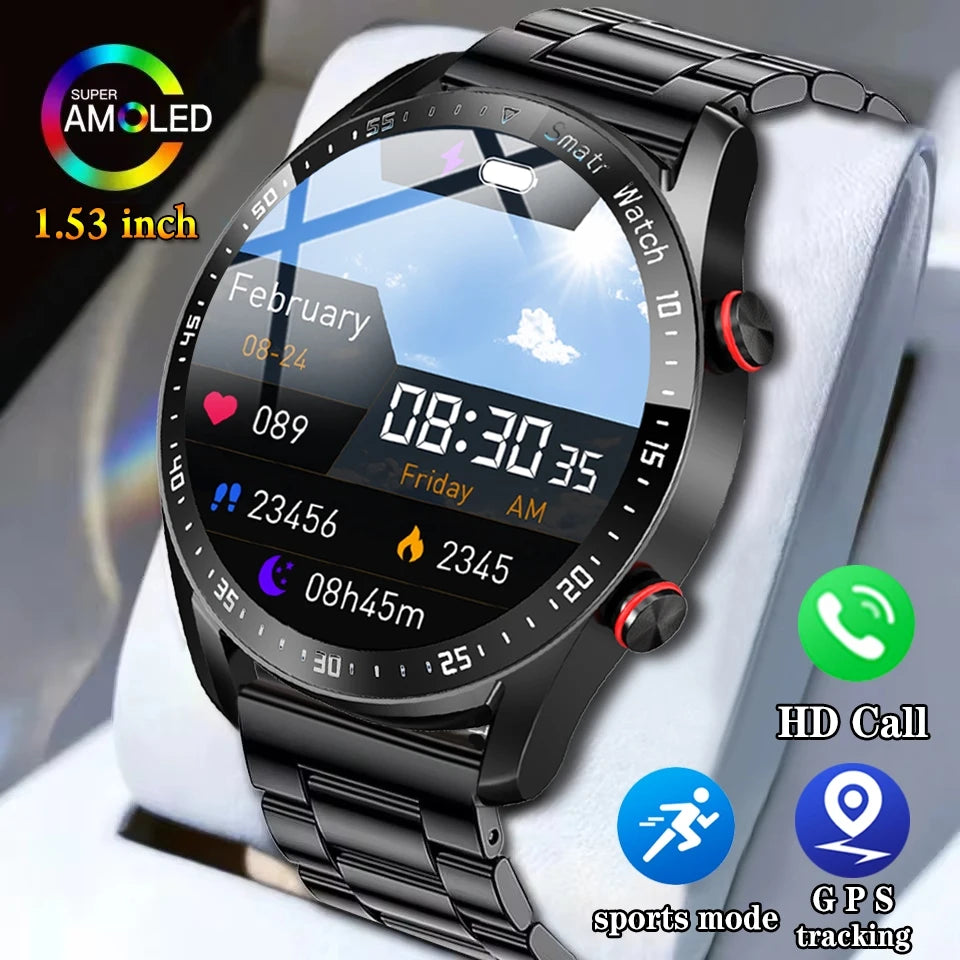 2024 1.5" Business Smartwatch – Bluetooth Calls, Fitness Tracker, for Men