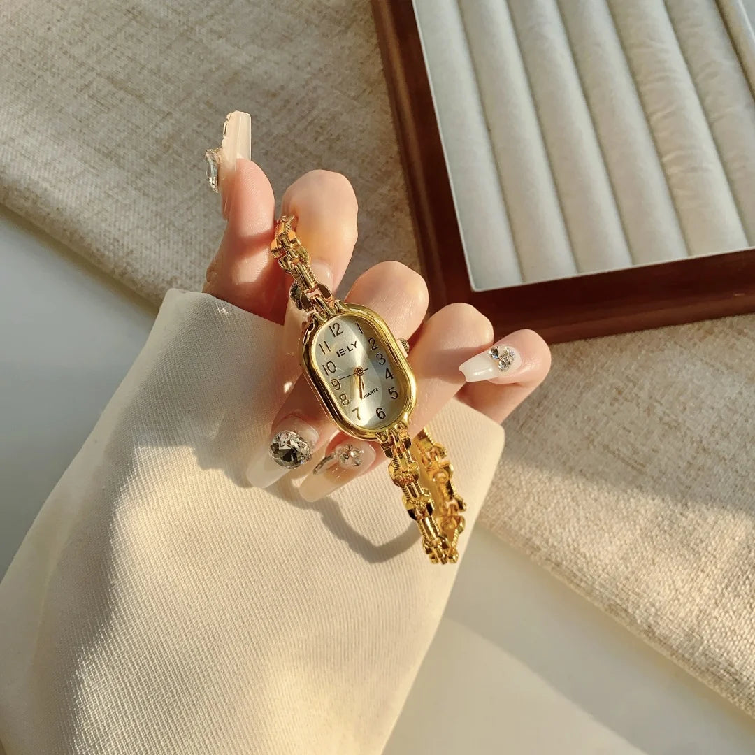 "Women's Luxury Gold Watch – Top Brand Elegant Bracelet Wristwatch"