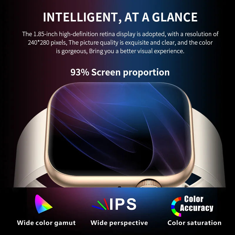 LIGE Smart Watch 2025 – Wireless Charging, BT Calls, Custom Faces