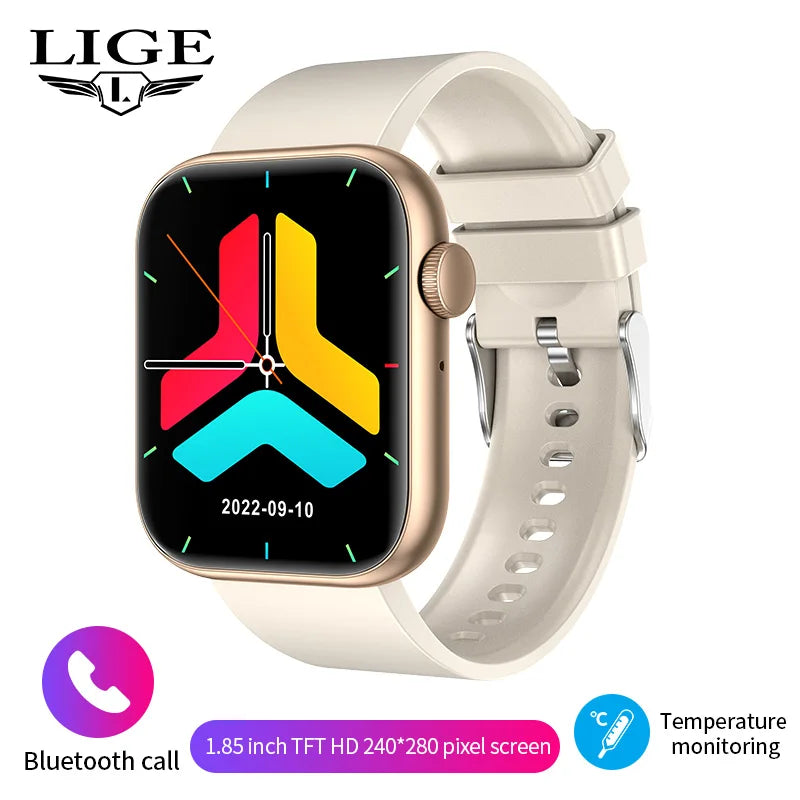 LIGE Smart Watch 2025 – Wireless Charging, BT Calls, Custom Faces