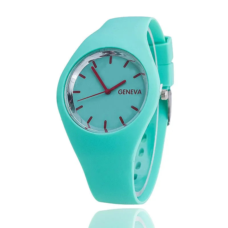 "Women's Sport Watch 2024 – Fashion Quartz Silicone Wristwatch, Casual & Waterproof"