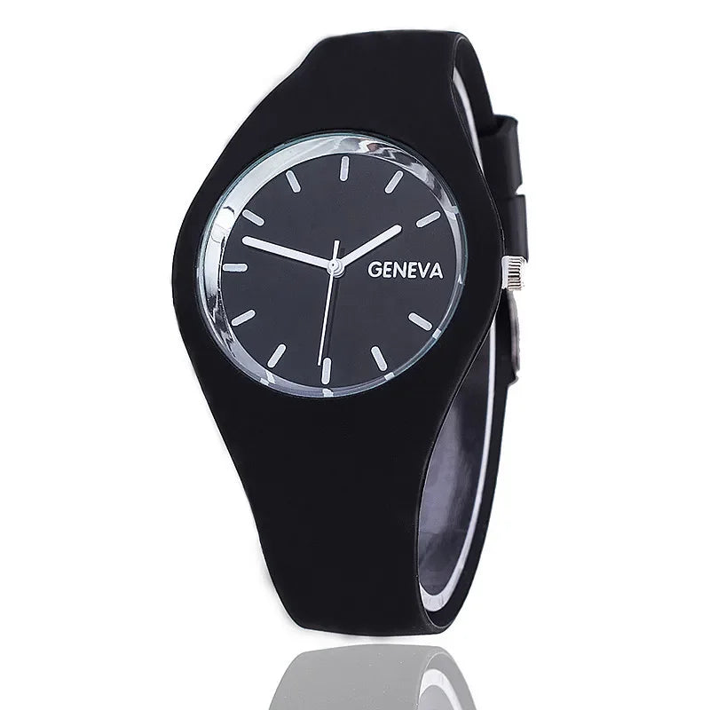 "Women's Sport Watch 2024 – Fashion Quartz Silicone Wristwatch, Casual & Waterproof"