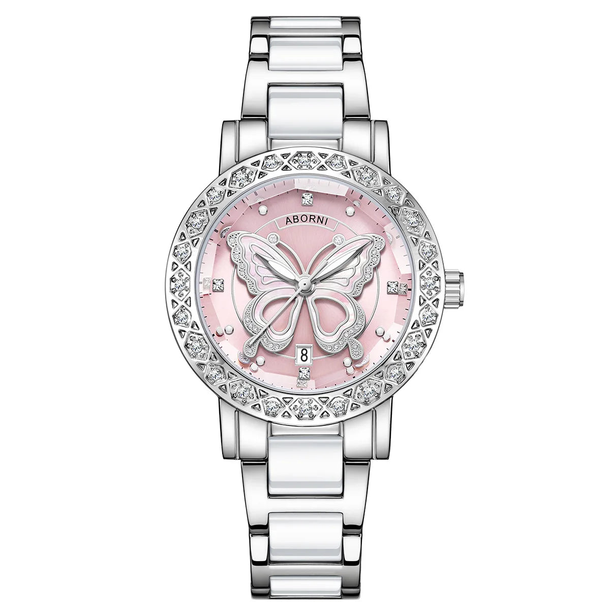 "2025 Luxury Silver Women's Watch – Waterproof Stainless Steel Wristwatch (Dropshipping)"