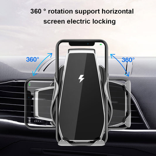 "15W Auto-Sensing Car Wireless Charger – Universal Qi Fast Charging for Phones"