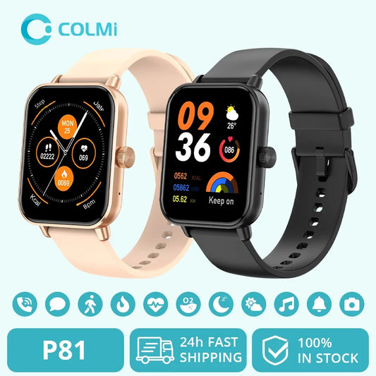 "COLMI P81 Smartwatch – 1.9” Screen, 24H Health Tracking"