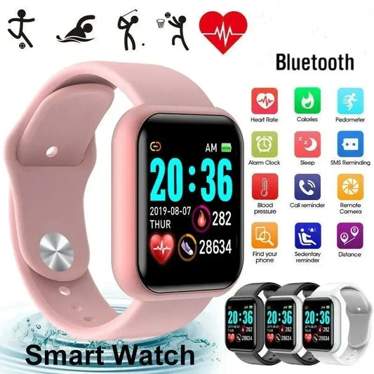 "Smartwatch for Women & Men – Bluetooth, Fitness Tracker, Sleep Monitor, Music Control"